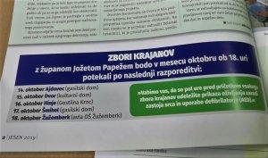 Zbori krajanov z županom Jožetom Papežem