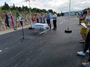 Otvoritev ceste v industrijski coni na Plešu